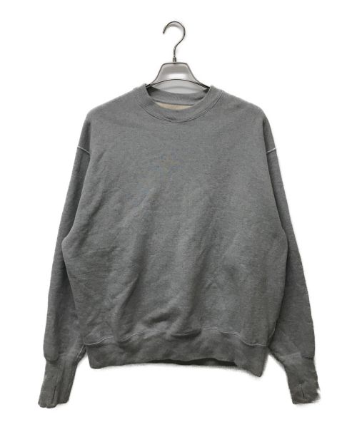 Unlikely（アンライクリー）Unlikely (Unlikely) Split Raglan Sleeve Crew グレー サイズ:Lの古着・服飾アイテム