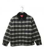 SUPREMEシュプリーム）の古着「FAUX FUR COLLAR FLANNEL SHIRT」｜グレー