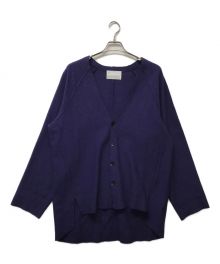 VOAAOV（ヴォアーブ）の古着「WOOL RING JERSEY Cardigan」｜パープル