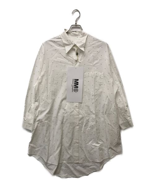 MM6 Maison Margiela（エムエムシックス メゾンマルジェラ）MM6 Maison Margiela (エムエムシックス メゾンマルジェラ) 6 Shirt Dress ホワイト サイズ:Sの古着・服飾アイテム