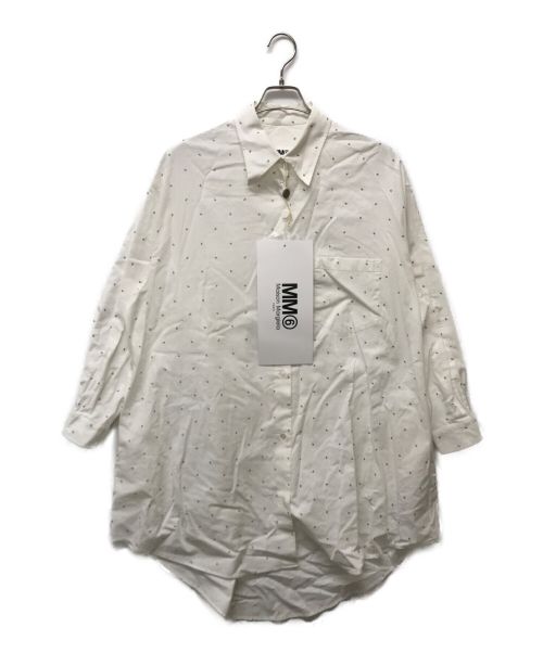 MM6 Maison Margiela（エムエムシックス メゾンマルジェラ）MM6 Maison Margiela (エムエムシックス メゾンマルジェラ) 6 Shirt Dress ホワイト サイズ:S 未使用品の古着・服飾アイテム