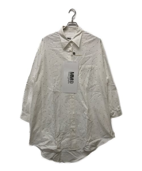 MM6 Maison Margiela（エムエムシックス メゾンマルジェラ）MM6 Maison Margiela (エムエムシックス メゾンマルジェラ) 6 Shirt Dress ホワイト サイズ:M 未使用品の古着・服飾アイテム