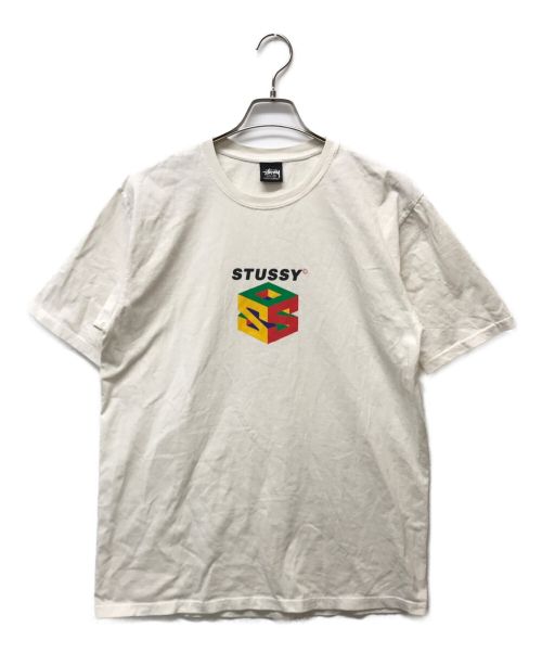 stussy（ステューシー）stussy (ステューシー) プリントTシャツ ホワイト サイズ:Mの古着・服飾アイテム