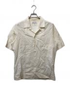 Maison Margielaメゾンマルジェラ）の古着「リネンオープンカラーシャツ」｜ホワイト