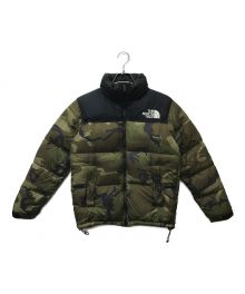 THE NORTH FACE（ザ ノース フェイス）の古着「ノベルティー ウッドランドカモヌプシダウンジャケット」｜ブラウン×ブラック