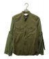 HYKE（ハイク）の古着「WETHER MILTARY SHIRT WITH SHEER SLEEVES」｜カーキ