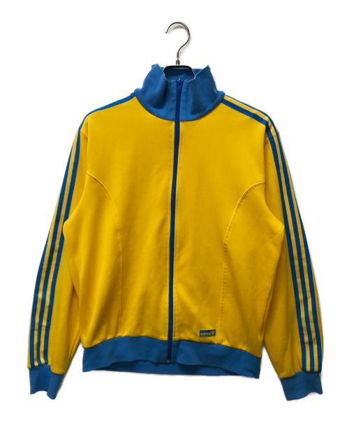 adidas（アディダス）adidas (アディダス) ヴィンテージトラックジャケット イエロー×ブルー サイズ:Lの古着・服飾アイテム