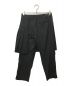 BLACK COMME des GARCONS (ブラック コムデギャルソン) スカートレイヤードラップパンツ ブラック サイズ:XS：13800円