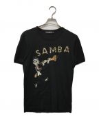 DOLCE & GABBANAドルチェ＆ガッバーナ）の古着「SAMBA スパンコールTシャツ」｜ブラック