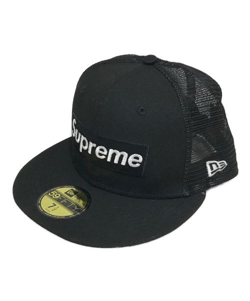 SUPREME（シュプリーム）Supreme (シュプリーム) New Era (ニューエラ) コラボメッシュキャップ ブラック サイズ:7 1/2 未使用品の古着・服飾アイテム