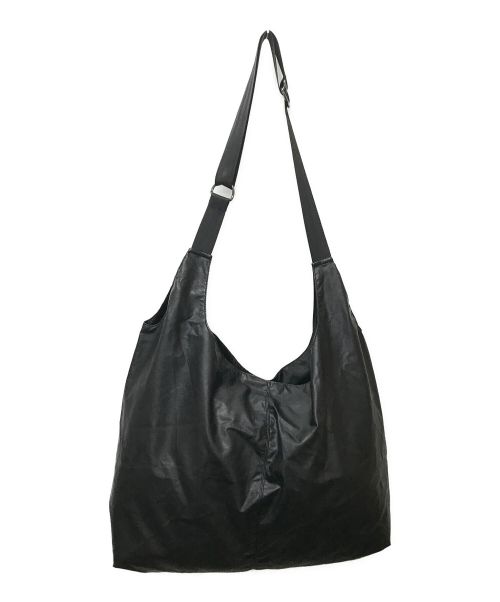 ATTACHMENT（アタッチメント）ATTACHMENT (アタッチメント) SYNTHETIC SHOULDER SHOPPING BAG ブラックの古着・服飾アイテム