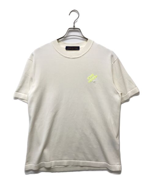 LOUIS VUITTON（ルイ ヴィトン）LOUIS VUITTON (ルイ ヴィトン) シグネチャーショートスリーブクルーネックTシャツ ホワイト サイズ:Mの古着・服飾アイテム