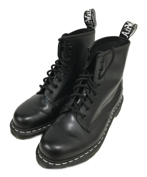 Dr.Martens（ドクターマーチン）Dr.Martens (ドクターマーチン) ホワイトウェルト 8ホール ブーツ ブラック サイズ:US7　Mの古着・服飾アイテム