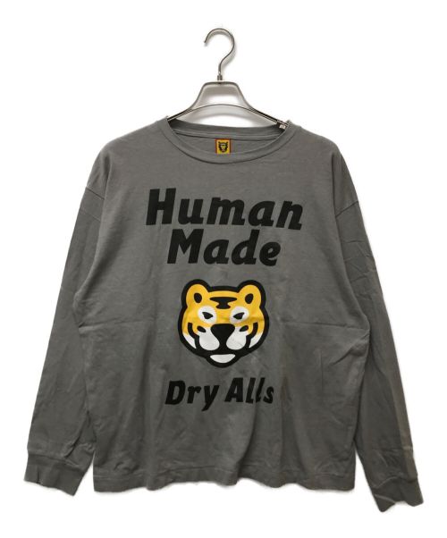 HUMAN MADE（ヒューマンメイド）HUMAN MADE (ヒューマンメイド) Dry ALLS タイガープリントカットソー グレー サイズ:XXLの古着・服飾アイテム