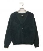 stussyステューシー）の古着「SHAGGY CARDIGAN」｜ネイビー