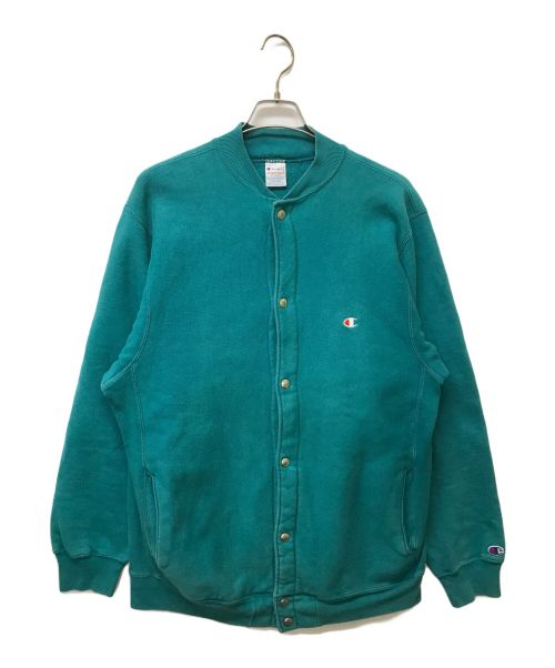 Champion REVERSE WEAVE（チャンピオン リバース ウィーブ）Champion REVERSE WEAVE (チャンピオンリバースウィーブ) リバースウィーブスナップカーディガン ブルー サイズ:SIZE XLの古着・服飾アイテム