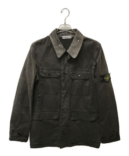 STONE ISLAND（ストーンアイランド）STONE ISLAND (ストーンアイランド) コーティングハンティングジャケット ブラウン サイズ:Mの古着・服飾アイテム