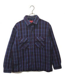 SUPREME（シュプリーム）の古着「ヘビーフランネルシャツ」｜ネイビー