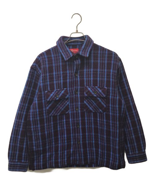 SUPREME（シュプリーム）Supreme (シュプリーム) ヘビーフランネルシャツ ネイビー サイズ:Mの古着・服飾アイテム