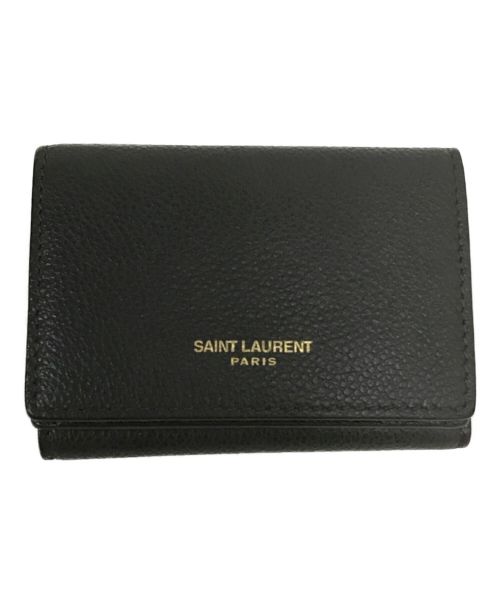 Saint Laurent Paris（サンローランパリ）Saint Laurent Paris (サンローランパリ) コンパクトウォレット グレー サイズ:表記なしの古着・服飾アイテム