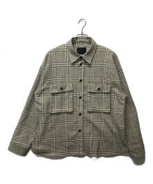 bukht（ブフト）の古着「CPO SHIRTS BEIGE CHECK」｜ベージュ