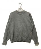 BATONERバトナ―）の古着「FLEECE WOOL BACKLOOP CREW NECK」｜グレー