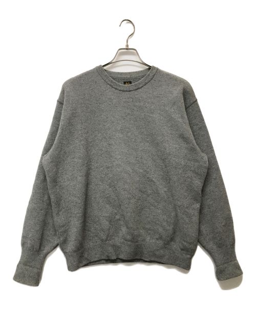 BATONER（バトナ―）BATONER (バトナ―) FLEECE WOOL BACKLOOP CREW NECK グレー サイズ:SIZE 3の古着・服飾アイテム