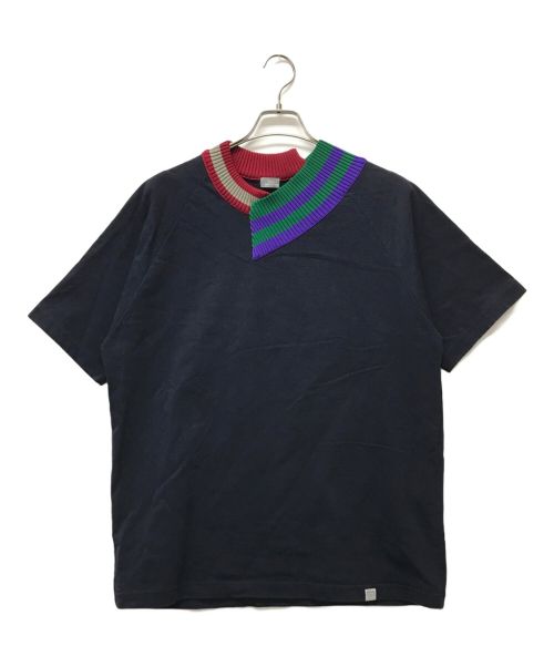 kolor/BEACON（カラービーコン）kolor/BEACON (カラービーコン) ハード天竺Tシャツ ネイビー サイズ:SIZE2の古着・服飾アイテム