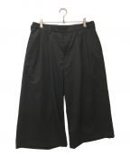 COOTIE PRODUCTIONSクーティープロダクツ）の古着「COMBAT WOOL TWILL SHIN CUT WIDE EASY TROUSERS」｜ブラック
