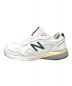 NEW BALANCE (ニューバランス) 990v4ローカットスニーカー ホワイト サイズ:29cm：20000円