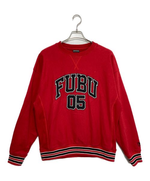 FUBU（フブ）FUBU (フブ) スウェット レッド サイズ:Lの古着・服飾アイテム