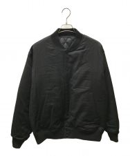 UNIVERSAL PRODUCTS. (ユニバーサルプロダクツ) CANONICO WOOL GABARDINE QUILTING BOMBER BLOUSON/223-60401 ブラック サイズ:2