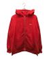 Supreme　（シュプリーム）の古着「フードスクリプト裏地サーマルジップパーカー/Hood Logo Thermal Zip Up」｜レッド