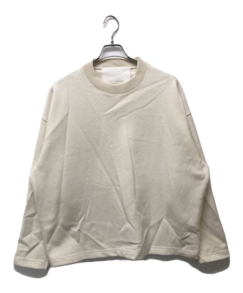 nonnotte（ノノット）nonnotte (ノンノート) Super120ヘビーインレー縮絨メルトンbox pullover ホワイト サイズ:5の古着・服飾アイテム