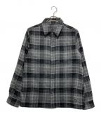 Denhamデンハム）の古着「BRI BURTON CHECKERED OVERSHIRT」｜グレー