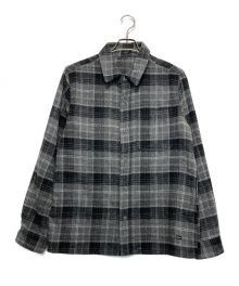 Denham（デンハム）の古着「BRI BURTON CHECKERED OVERSHIRT」｜グレー