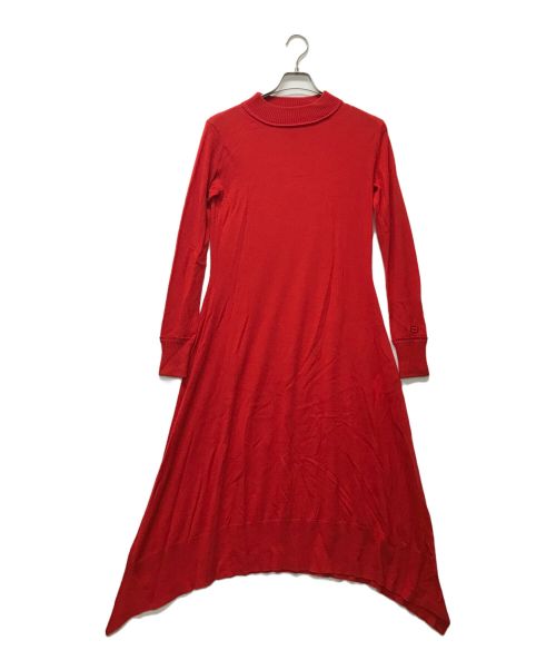 sacai（サカイ）sacai (サカイ) Cashmere Knit Dress レッド サイズ:1の古着・服飾アイテム