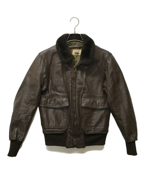 U'S NAVY（ユーエスネイビー）U'S NAVY (ユーエスネイビー) G-1 FLIGHT JACKET ブラウン サイズ:SIZE 38の古着・服飾アイテム