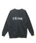 CELINE (セリーヌ) CELINEプリント ルーズカーディガン / コットンフリース ブラック サイズ:XS：82000円