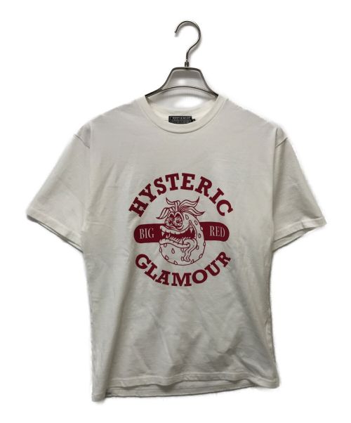 Hysteric Glamour（ヒステリックグラマー）Hysteric Glamour (ヒステリックグラマー) STM BIG RED Tシャツ ホワイト×レッド サイズ:Mの古着・服飾アイテム