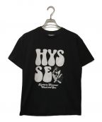 Hysteric Glamour×WIND AND SEAヒステリックグラマー×ウィンド アンド シー）の古着「コラボガールプリントTシャツ」｜ブラック