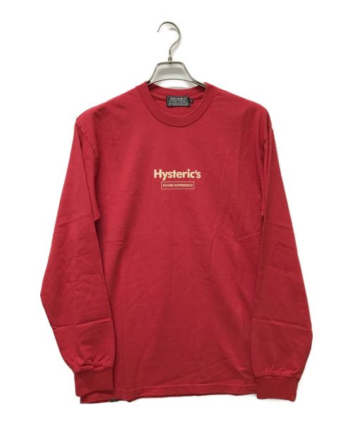 Hysteric Glamour（ヒステリックグラマー）Hysteric Glamour (ヒステリックグラマー) SOUND EXPERIENCE/ サウンドエクスペリエンスカットソー レッド サイズ:Mの古着・服飾アイテム