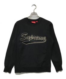 SUPREME（シュプリーム）の古着「ブラッシュスクリプトクルースウェット」｜ブラック