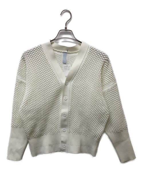 CFCL（シーエフシーエル）CFCL (シーエフシーエル) LATTICE CARDIGAN ホワイト サイズ:3 未使用品の古着・服飾アイテム