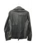 Y's (ワイズ) 2 COLORS LEATHER DOUBLE FRONT BLOUSON/2カラーレザーダブルフロントブルゾン ブラック サイズ:2：84000円