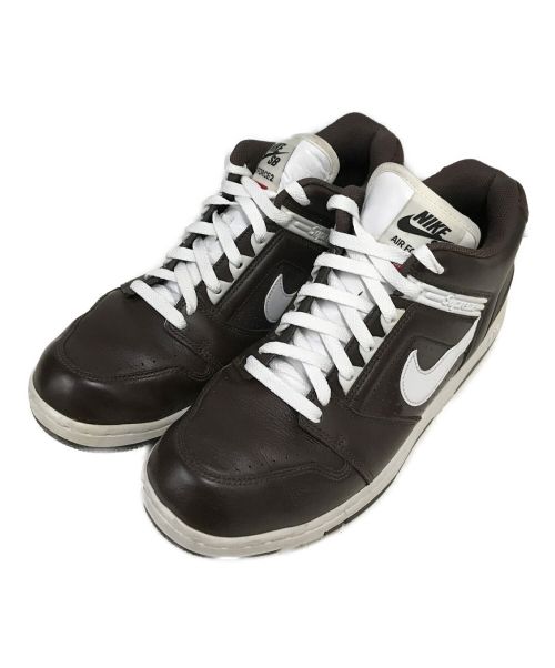 NIKE SB（ナイキエスビー）NIKE SB (ナイキエスビー) Supreme (シュプリーム) SB AIR FORCE 2 LOW ブラウン サイズ:US10の古着・服飾アイテム