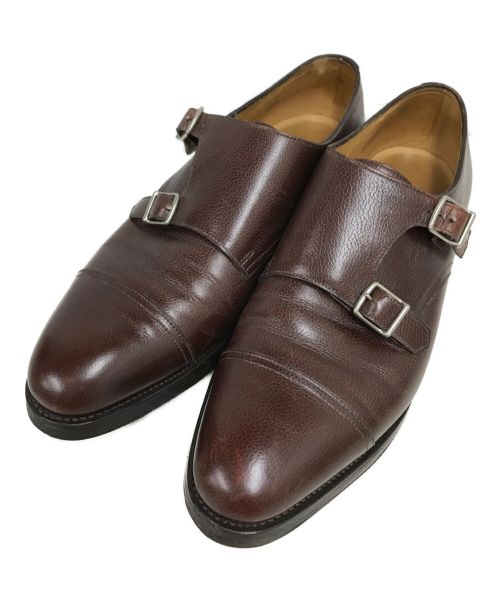 JOHN LOBB（ジョンロブ）JOHN LOBB (ジョンロブ) WILLIAM ダブルモンクストラップシューズ ブラウン サイズ:9Eの古着・服飾アイテム