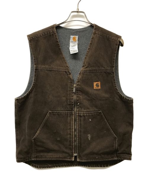 CarHartt（カーハート）CarHartt (カーハート) ダック地ワークベスト ブラウン サイズ:SIZE Lの古着・服飾アイテム