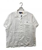 POLO RALPH LAURENポロ・ラルフローレン）の古着「リネンオープンカラーシャツ」｜ホワイト