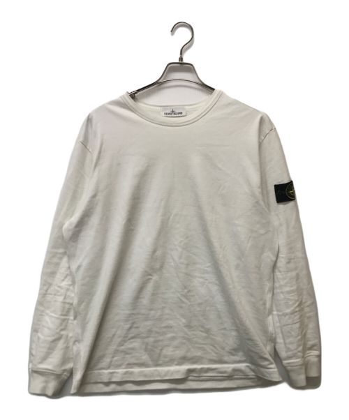 STONE ISLAND（ストーンアイランド）STONE ISLAND (ストーンアイランド) LIGHT SWEAT PO ホワイト サイズ:XLの古着・服飾アイテム